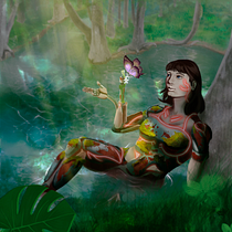 My project in Digital Fantasy Portraits with Photoshop course. Drawing project by Alexandre Pessanha - 09.15.2020