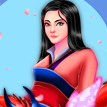 My project in Female Character Portraits in Procreate course. Traditional illustration project by Gerald Abol - 09.16.2020