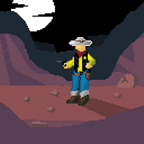 Mi Proyecto del curso: Pistolero Al Anochecer. Un projet de Conception de personnages , et Pixel art de Jorge Esteso Galán - 16.09.2020