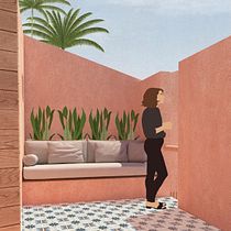 My project in Architectural Visualization Using Digital Collage course. Un projet de Design d'intérieur de Mariana Bettinelli - 17.09.2020