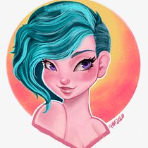 My project in Female Character Portraits in Procreate course. Character Design, Digital Illustration, Digital Painting, and Traditional illustration project by Tina Milford - 09.17.2020