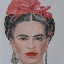 Mi Proyecto del curso:  Retrato realista con lápices de colores Frida Kalo. Architecture project by Ricardo Riveros - 09.18.2020