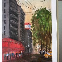 My project in Urban Landscapes in Watercolor course. Arte urbana projeto de fryskeskiepke - 18.09.2020