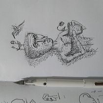 [Meu projeto do curso: A arte de desenhar: transforme seus rabiscos em arte Ein Projekt aus dem Bereich Traditionelle Illustration von Bruno Kehl - 18.09.2020