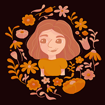 Meu projeto do curso: Retrato ilustrado com elementos botânicos. Un proyecto de Dibujo digital e Ilustración tradicional de Laura Caetano - 18.09.2020