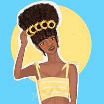 Meu projeto do curso: Retrato de personagens femininas com Procreate. Projekt z dziedziny R, sunek c i frow użytkownika Pricila SANTOS - 26.09.2020