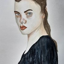 Mi Proyecto del curso: Retrato en acuarela a partir de una fotografía. Traditional illustration project by Cristian Blaña Olavarria - 09.20.2020