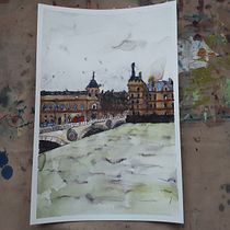Mi Proyecto del curso: Dibujo arquitectónico con acuarela y tinta. Arte urbana projeto de Samantha Vulijscher - 11.11.2020
