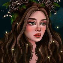 My project in Digital Fantasy Portraits with Photoshop course. Traditional illustration project by Jessica Pankova - 09.20.2020