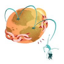 Self Portrait in Editorial Illustration for Magazines course. Digital Illustration project by alissaszeplaki - 09.20.2020