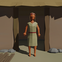 Modelado de personajes low poly para videojuegos - Mujer diaguita Ein Projekt aus dem Bereich 3D, 3-D-Design und Spieldesign von Carla Ibacache - 21.09.2020