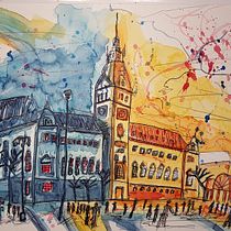 Mein Kursprojekt: Architektonische Zeichnung mit Aquarell und Tinte. Pintura em aquarela projeto de martin_boettcher_85 - 21.09.2020