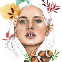 Mi Proyecto del curso: Retrato ilustrado en acuarela. Un proyecto de Ilustración tradicional de leyrenav - 21.09.2020