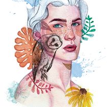 Mi Proyecto del curso: Retrato ilustrado en acuarela. Un proyecto de Ilustración digital y Pintura a la acuarela de Paola Lucía Ferreira Gallego - 22.09.2020