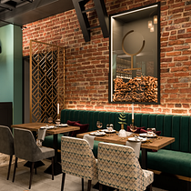My project of the wine bar for Restaurants course. Interior Design project by Elena Nazarova - 09.22.2020