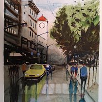 My project in Urban Landscapes in Watercolor course . % icardigiorgio62 tarafından hazırlanan Sulubo, Ve a Resim projesi - 12.25.2020