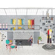 Fashion store for United colors of benetton Ein Projekt aus dem Bereich Innenarchitektur und Innendesign von Trang Nguyen - 24.09.2020