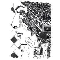 Mi Proyecto del curso: Rostro . Ink Illustration project by Lilia Morales Mori - 09.25.2020