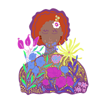 Meu projeto do curso: Retrato ilustrado com elementos botânicos. Un proyecto de Dibujo digital de Isabel Cristina Oliveira dos Santos - 26.09.2020