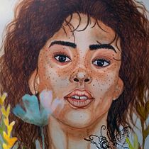 Meu projeto do curso: Retrato ilustrado em aquarela. Un proyecto de  de Eliane Guedes - 26.09.2020