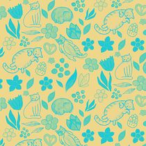 My project in Illustrated Pattern Design course. Art Direction, Digital Drawing, Traditional illustration, and Pattern Design project by Kitty Wong - 09.26.2020