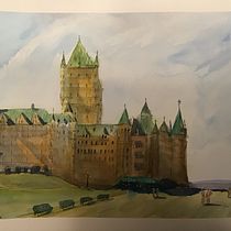 My project in Architectural Sketching with Watercolor and Ink course. Pintura em aquarela projeto de Dominique Conti - 03.10.2020