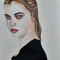 Mi Proyecto del curso: Retrato en acuarela a partir de una fotografía.  project by amancay1310 - 09.27.2020