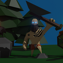 Modelado de personajes low poly para videojuegos, vikingos. Ein Projekt aus dem Bereich 3D von aitordelacueva - 02.10.2020