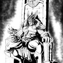My project in Illustration for Comics: The Throne of Thor. Comic projeto de Gabriele Valenzano - 18.10.2020