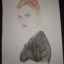 My project in Watercolor Portrait from a Photo course. Portrait Drawing, and Watercolor Painting project by Jacopo Sforzi - 09.27.2020