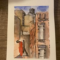 The view from Lexington. Pintura em aquarela projeto de cx9nvwh6tt - 28.09.2020