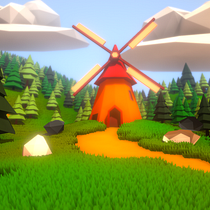 Proyecto Low Poly. Un progetto di 3D e Progettazione 3D di David Vera - 28.09.2020