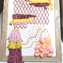 Meu projeto do curso: Criação de tapeçarias bordadas. Un projet de Broderie de Lígia Santos - 02.10.2020