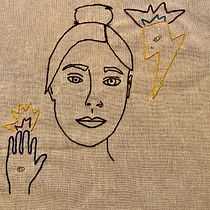 Mi Proyecto del curso: Retrato lineal bordado. Bordado projeto de Jimena Albert - 29.09.2020