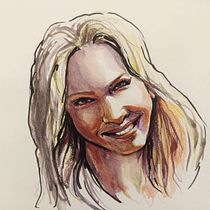 My project in  Watercolor Portrait Sketchbook course. Programming project by Lola Grin - 09.30.2020