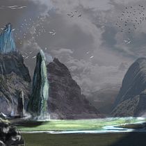 Mi Proyecto del curso: Matte Painting: creando mundos fotorrealistas. Traditional illustration project by Gloria Candioti - 10.05.2020