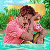 My project in Pictorial Portraits (Johnny Depp). Ilustração digital, Pintura digital e Ilustração tradicional projeto de vikramghattora - 03.10.2020