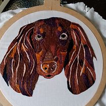 Mi Proyecto del curso: Needle painting para principiantes. Embroider project by Andrea Quiroz - 10.05.2020