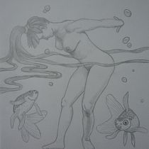 Mi Proyecto: Mujer con godfish I. Projekt z dziedziny R, sunek anatomiczn,  R, sunek art, st i czn użytkownika Daniel - 06.10.2020