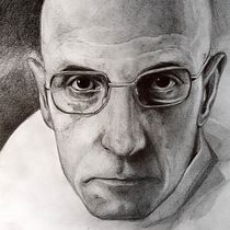 FMein Kursprojekt: Realistische Porträts mit Graphit Bleistift (Michel Foucault). Artistic Drawing project by ezra_gallagher - 10.06.2020
