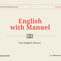 English with Manuel. Un progetto di Educazione di Manuel Arocha - 06.10.2020