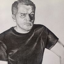 Mi padre Jaime. Drawing, Pencil Drawing, Figure Drawing, and Realistic Drawing project by Gabriela Colmenares - 10.07.2020