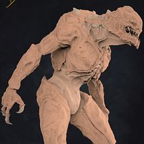 Meu projeto do curso: Modelagem no ZBrush: do concept art até a criatura final. 3D project by brhuwdesign - 10.07.2020