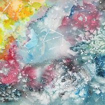 Mi Proyecto del curso: Técnicas modernas de acuarela GALAXIA. Un progetto di Disegno e Pittura ad acquerello di begomoti - 07.10.2020