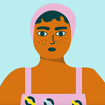 Girl and the Pool. Een project van Karakteranimatie van Marina Mota - 07.10.2020