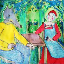 Chaperon Rouge. Children's Illustration project by Valérie Locatelli - 10.07.2020