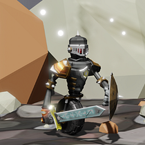 Modelado Personajes Low Poly :  Medievil Bot.  Ein Projekt aus dem Bereich 3D, 3-D-Design und Design von 3-D-Figuren von David Belda Muñoz - 08.10.2020