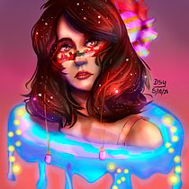 Mi Proyecto del curso: Retratos digitales de fantasía con Photoshop. Drawing, Traditional illustration, and Digital Illustration project by Desiree Urbina - 10.08.2020