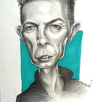 El gran Bowie. Artes plásticas, Desenho a lápis, e Desenho de retrato projeto de Antonio J. Rojas Moreno - 08.10.2020