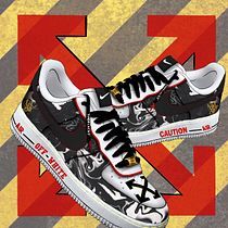 Mi Proyecto del curso: Restauración y personalización de sneakers. Inspiración Off-White . Un proyecto de Arte urbano, Creatividad, Dibujo digital, Diseño, Diseño de calzado, Diseño de moda, Diseño digital, Ilustración tradicional e Ilustración digital de Ursula Barrantes Moscoso - 28.10.2020